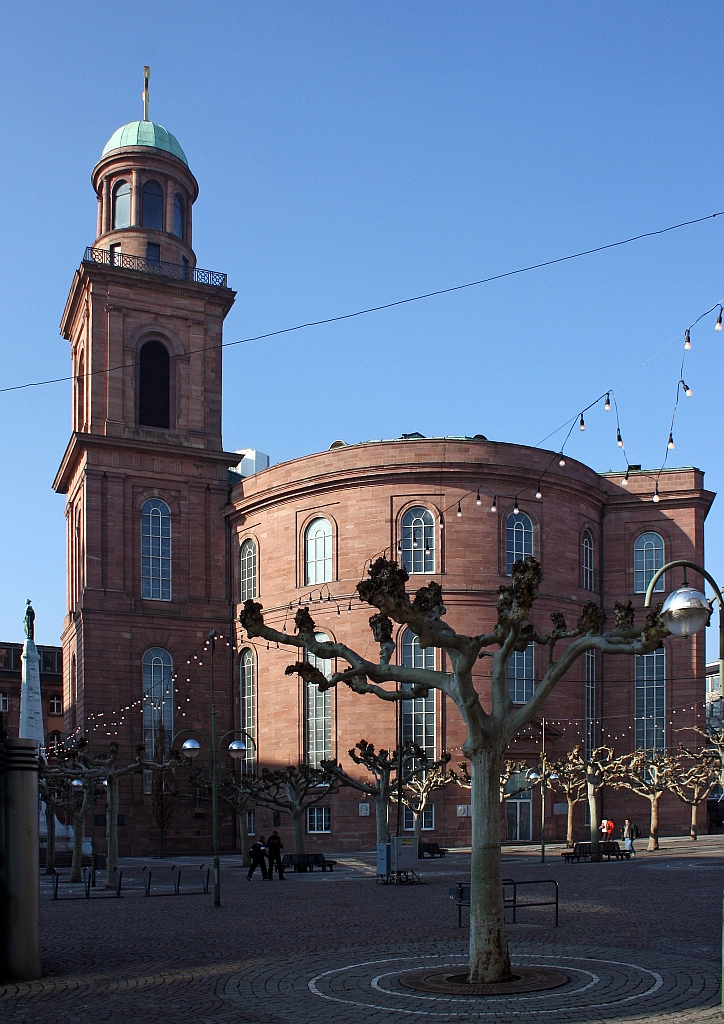 Hier wurde Deutsche Geschichte geschrieben: Die Paulskirche in Frankfurt am Main am 30.01.2011.
Hier tagte 1848 das erste demokratisch gewhlte gesamtdeutsche Parlament, die Nationalversammlung.