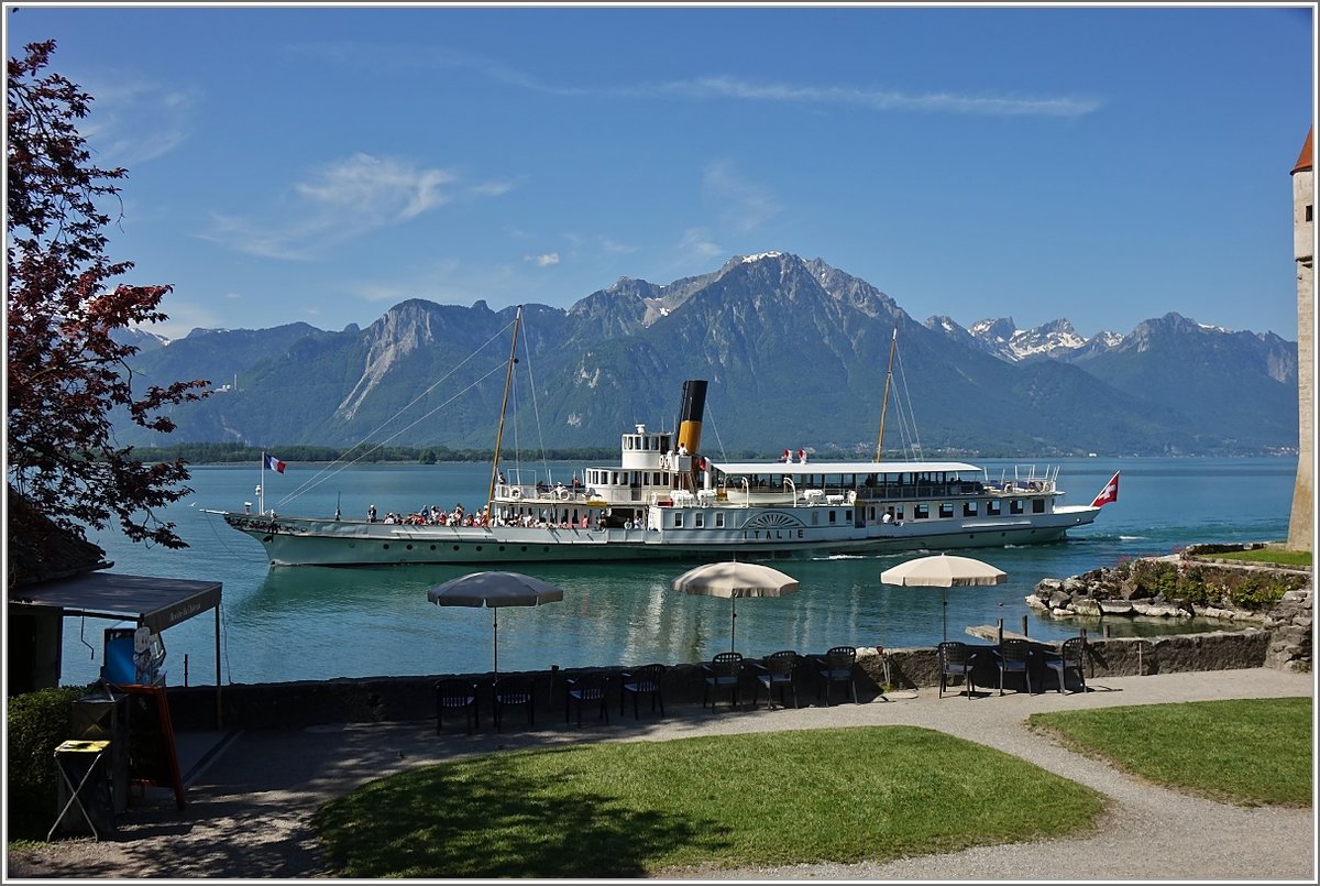 Ausflugsfahrt zum Chteau de Chillon mit dem Dampfschiff  Italie 
(25.05.2018)