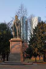   Denkmal für Friedrich von Schiller in Frankfurt am Main (30.01.2011).