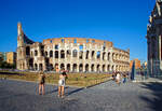 rom-roma-2/787297/das-kolosseum-colosseo-von-roma-eines Das Kolosseum (Colosseo) von Roma, eines der Wahrzeichen der 'Ewigen Stadt', am 12.07.2022. Rechts der Konstantinsbogen (Arco di Costantino).