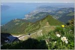 Ausblick vom Rocher de Naye über den Genfersee.
(28.06.2016)