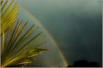 Gewitterstimmung mit Regenbogen gestern Abend in Blonay  (30.05.2011)