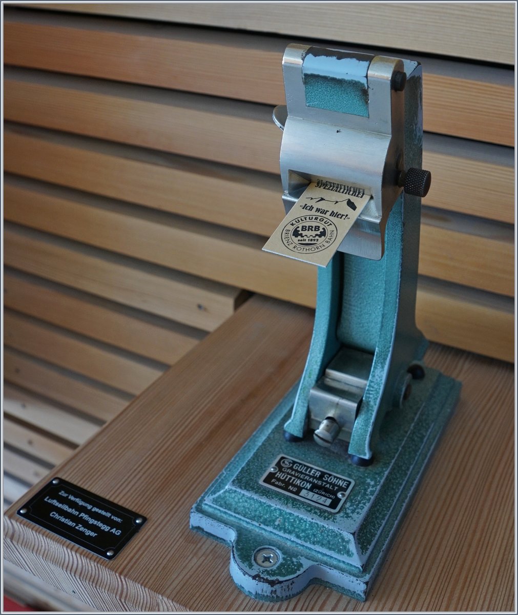 Auf der Station Planalp gibt es eine Fahrkarten Automat. Das ist freilich nichts besonders, dass dieser jedoch  Edmonssonsche Fahrkarten  verkauft, die dann selbst datiert werden müssen ist wohl einmalig!
7.7.16