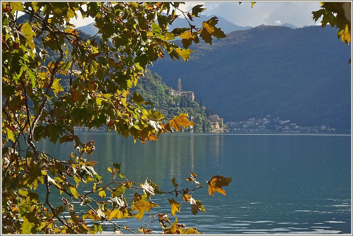 Blick auf die Kirche von Morcote über den Lago di Lugano
( 21.09.2021)