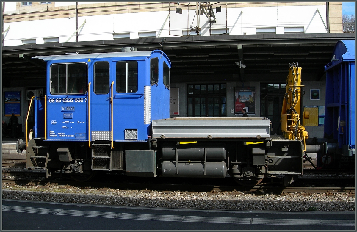 Der Tm III 9530 (UIC 98 85 0232 530-7) in Lausanne
28. März 2015