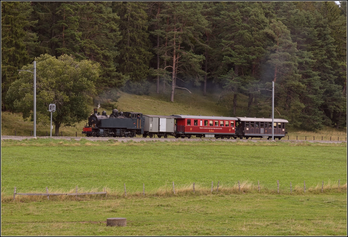 Mit der E 206 nach Tavannes. La Traction Sonderzug bei Orange. August 2019.