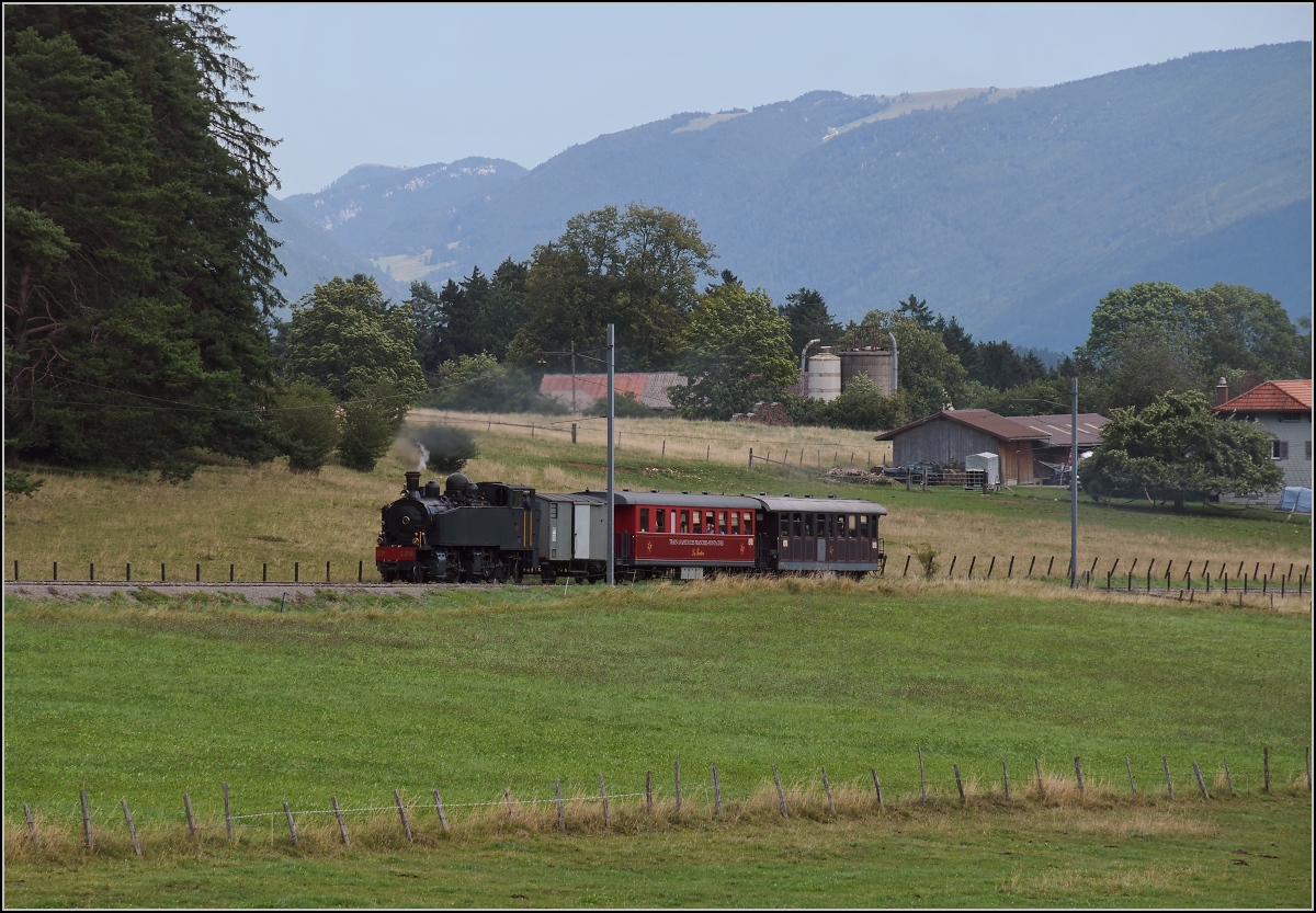 Mit der E 206 nach Tavannes. La Traction Sonderzug bei Orange. August 2019.