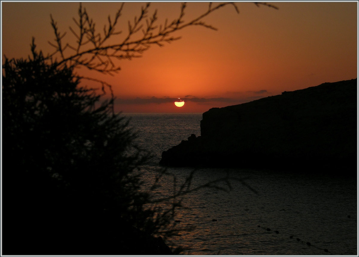 Sonnenuntergang in Gozo. 
Sept. 2013