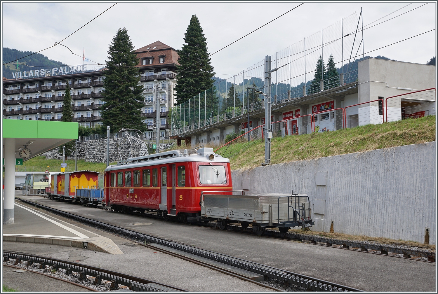 125 Jahre BVB - Bilder des dafür hergerichteten BVB BDeh 2/4 N° 25 in Villars s/O. 

19. August 2023