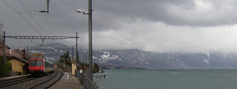 Sturm am Genfersee.
(Februar 2009)