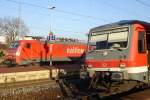 Am 02.12.2006 fuhr die Unstrutbahn in Artern ausnahmsweise von Gleis 1 ab.
