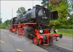 Nach getaner Arbeit, die W�gen sind abgestellt und 01 202 macht sich auf dem Weg ins Locorama in Romanshorn.