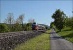 Ade Dieselloch am Hochrhein.

644 037 und 644 058 auf der Rennstrecke bei Dogern, wenn da nur nicht seine Höchstgeschwindigkeit des 628ers wäre... April 2026.