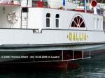 Weitere Fotos:  GALLIA  (1913) - Radkasten mit Schiffsname