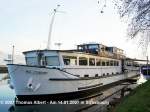 Name:  L' ELEGANT  , ex  HANSI  - 2006 , ex  WATERLAND II  - 1985 , ex  FLUVIUS  - 1979 , ex  RHEIN  - 1968 / Baujahr: 1956 / Bauwerft: Gustavsburger Schiffswerft in Mainz-Gustavsburg (Deutschland) /