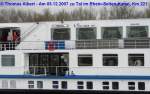 Weitere Fotos:  HISPANIA  (1961) - Seitenansicht Mittelschiff mit L�nge, Breite und Passagierzahl