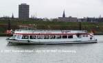 Name:  STADT DUISBURG  / Baujahr: 1963 / Bauwerft: Gustavsburger Schiffswerft in Mainz-Gustavsburg (Deutschland) / Flagge: Deutschland / L�nge: 35,07 m / Breite: 6,85 m / Tiefgang: 1,40 m / 250