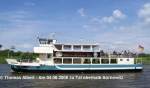 Name:  STADT RIESA  , ex  DRACHENBURG  - 1996 , ex  GOLDST�CK  (I) / Baujahr: 1916-1918 (Umbau 1975) / Bauwerft: ? in ? / Flagge: Deutschland / L�nge: 24,74 m / Breite: 5,18 m / Tiefgang: 0,95 / 176