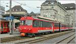 Der AB BDeh 4/4 12 wartet in St.Gallen auf die Abfahrt nach Appenzell.
