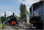 50 Jahre Blonay - Chamby; Mega Steam Festival: Bei den vielen Dampfloks auf der B-C herrschte natürlich bei der Bekohlung in Chamby regen Andrang.