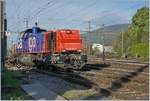 Die SBB Cargo Am 843 068-8 rangiert im RB Biel. 

24. April 2019