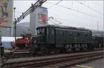 Depotfest Olten 2023. 

Ae 3/6 I 10264 mit Buchiantrieb von der Antriebsseite. August 2023.