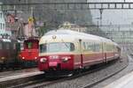 TEE 1053 treft am 19 September 2021 in Erstfeld ein als Sonderzug während die Gottard Bahntage.