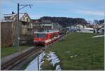 Der AB RHB BDeh 3/6 25 erreicht von Rorschach kommend in Kürze sein Ziel Heiden.