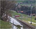 Der AB RHB BDeh 3/6 25 erreicht von Rorschach kommend in Kürze Heiden.