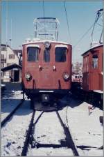 Die 1916 f�r die Bernina-Bahn gebaute Ge 6/6 und 1929 zur Ge 4/4 umgebaute RhB Ge 4/4 181 in Blonay.