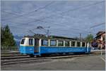 Der Bhe 2/4 207 auf dem Weg zum Depot von Glion, wo er für die Parade aufgestellt wird.