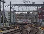 Der SBB RABe 511 113 und ein weiterer schlängen sich von Annemasse kommen in den Bahnhof von Genève.

4. März 2024 

