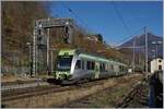Der BLS RABe 535 120 erreicht Preglia, leider reicht die knappe Fahrzeit Brig - Domodossola Brig nicht, um auch in Preglia einen Halt einzulegen. 
21.11.2017