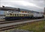 Depotfest Olten 2023. 

Der BCFZe 4/6 der BLS im funktionellen Design ist einer der Stars der Ausstellung. Er wurde im Jahr 1938 noch vor der Fusion an die Bern-Neuenburg-Bahn geliefert. August 2023.
