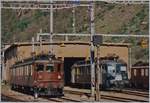 Die BLS Ae 8/8 271 und der Be 4/4 762 vor dem Depot der BLS.
Das Analogbild stammt aus dem Jahre 1995