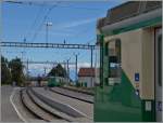Kreuzungsbahnhof Apples: die BAM Regionalz�ge 128 und 129 kreuzen sich in Apples.