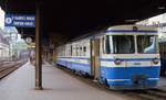 Fast noch nagelneu war der Be 4/4 5002 bei dieser Aufnahme im Bahnhof Montreux im Mai 1981.