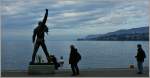 Wird von vielen besucht,bestaunt und fotografiert: Die Statue von Freddie Mercury am Genfersee in Montreux.
(26.02.2012)