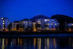 Salzburg by Night: Blick von Salzburg Mülln-Altstadt über die Salzach auf den Gaisberg im Hintergrund, hier am 13 Januar 2025.

Der Gaisberg mit einer Höhe von 1287 m ü. A. ist einer der westlichsten Berge der Osterhorngruppe in den Salzkammergut-Bergen. Er ist einer der Hausberge der österreichischen Landeshauptstadt Salzburg und hat seit langem Bedeutung als Ausflugsziel. Auf seiner Spitze befindet sich der Sender Gaisberg. Der westliche Bereich des Bergs zusammen mit der Gaisbergspitze bildet einen der 27 Stadtteile von Salzburg, die Ostseite liegt in der Gemeinde Koppl.
