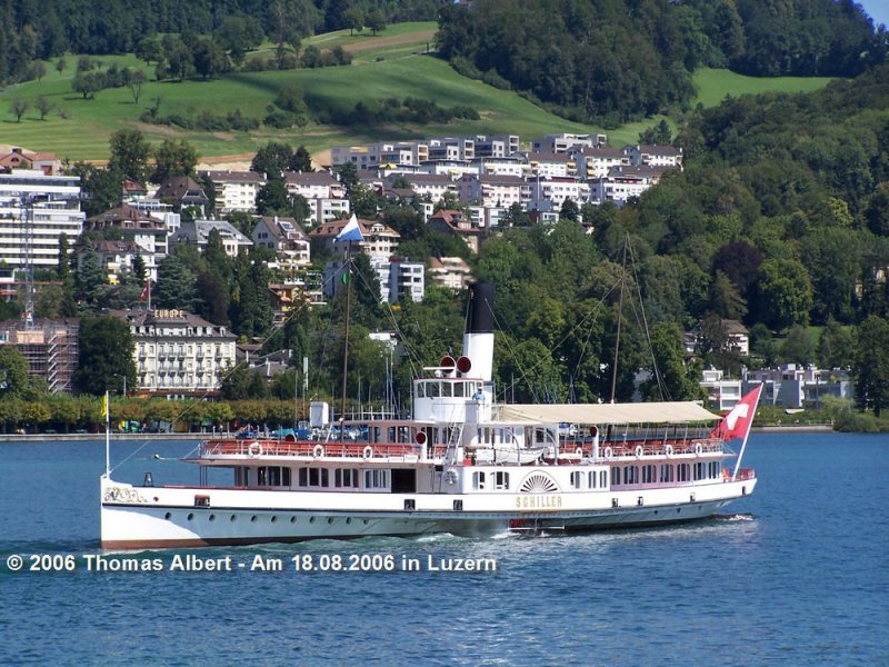 Weitere Fotos:  SCHILLER  (1906) - Seitenansicht von Backbord
